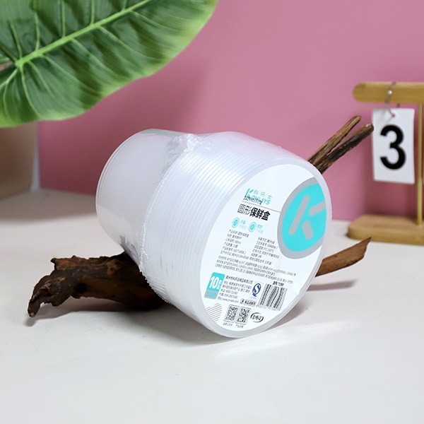 * 7590 Coles Desechable Caja de Mantenimiento Fresco Ronda 900ML 5
