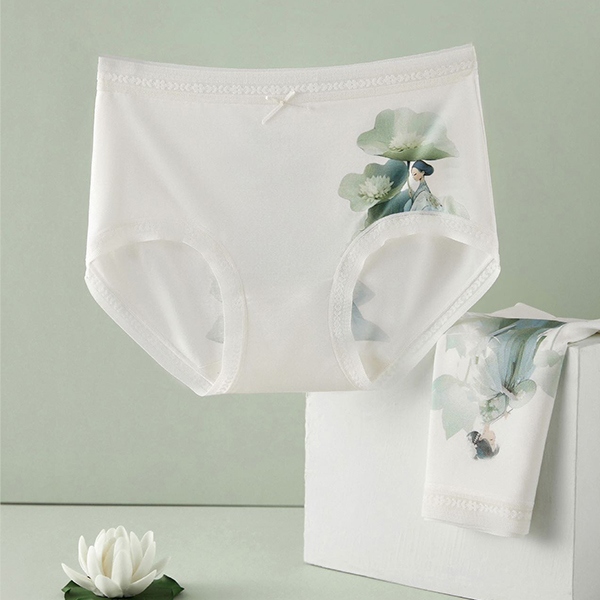 7382 Ai Xin Language Lotus Idioma Guofeng Ropa Interior de Seda (Mixed) 5