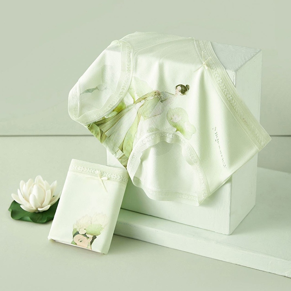 7382 Ai Xin Language Lotus Idioma Guofeng Ropa Interior de Seda (Mixed) 6