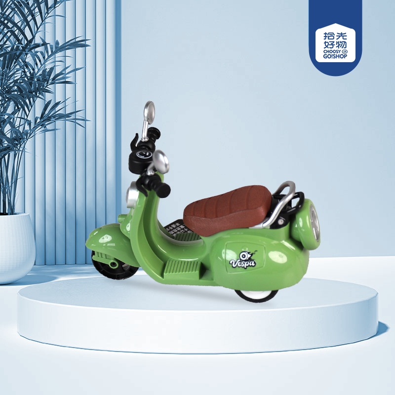 528-13 Simulation Retro Pedal Motorcycle (Light Music)