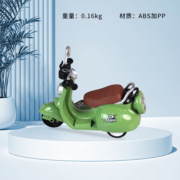 528-13 Simulation Retro Pedal Motorcycle (Light Music) 5