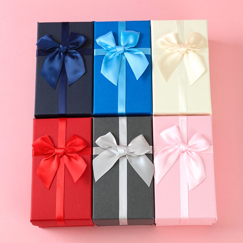 Caja de Regalo Rectangular de Corbata de Arco (14*8cm) 4