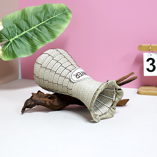 XM-01 Grass and Rattan Weaving Flor Basket 4