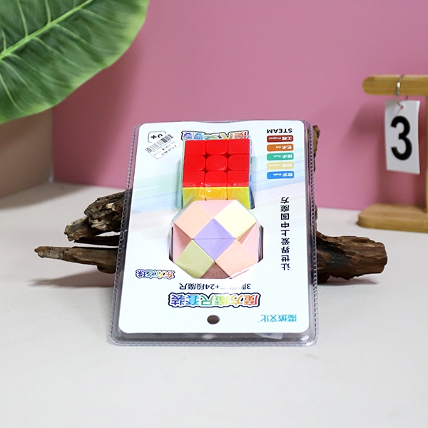 * MF9133 Rubik's Cube Classroom Enchantment Dragon Third-order Rubik's Cube 24-segment Macaron Football Magic Ruler 5