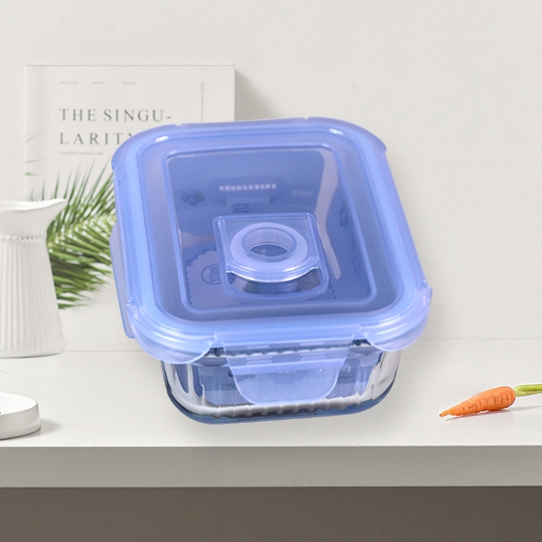 ZD/T620 Sombra Rectangular Cristal Resistente Al Calor Caja de Mantenimiento 370ml 4