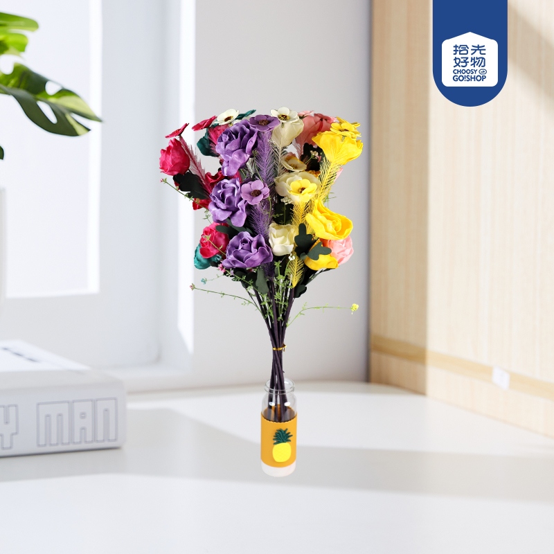 4100 Carnación (Melange) Flores de Plástico 2