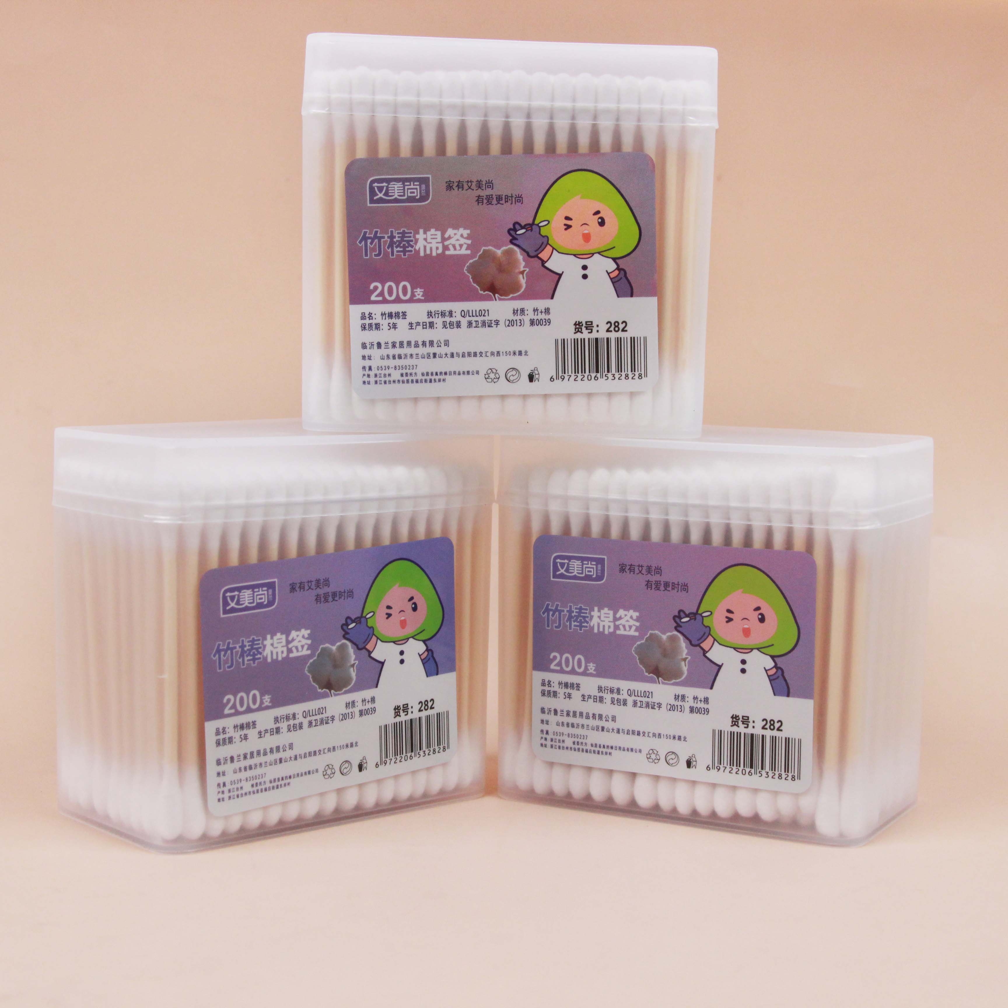 Amy Shang 282 Scrub Box Cotton Swabs (200 Piezas) 4