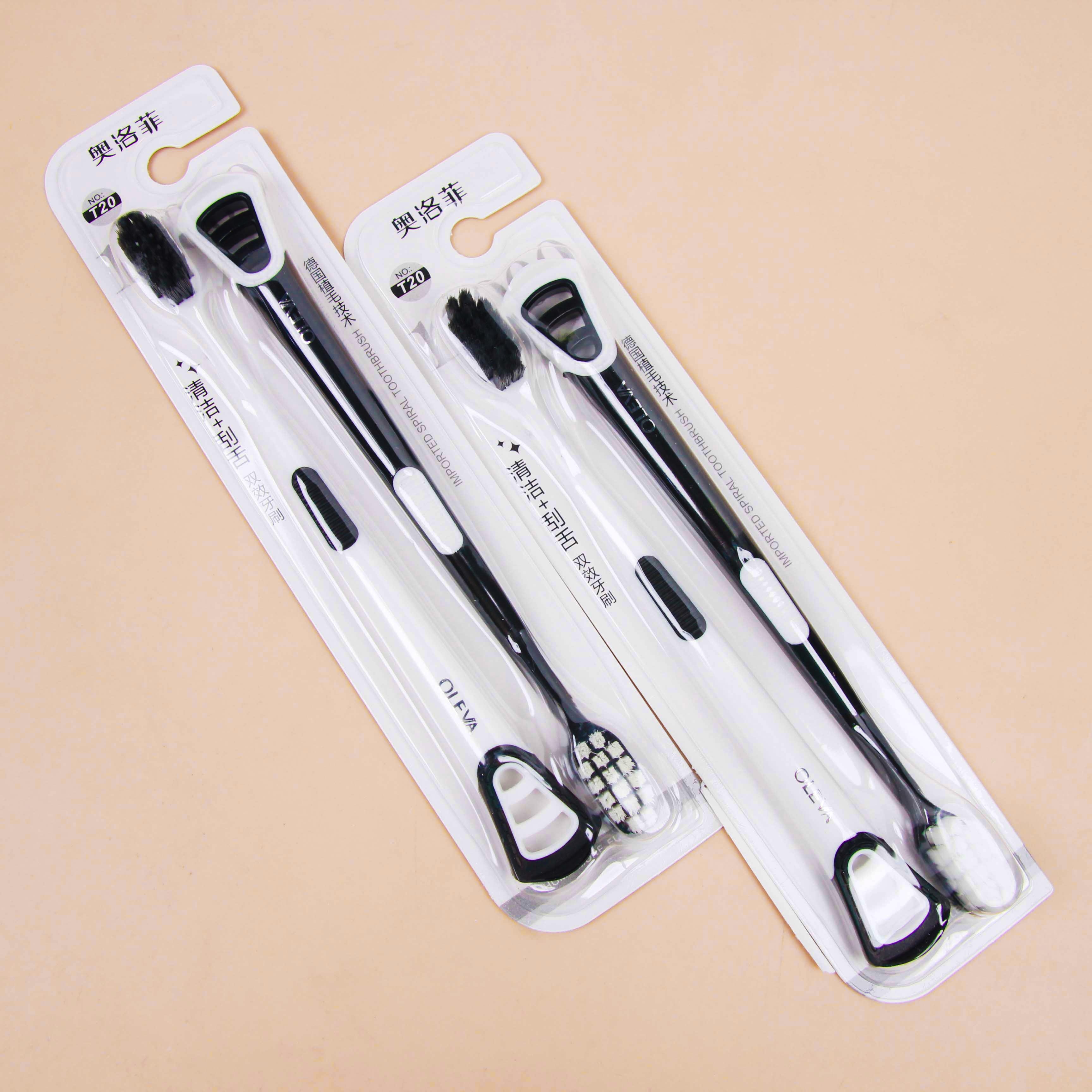 Sanxiao T20 Limpieza En Blanco y Negro + Cepillo de Dientes de Doble Efecto 4