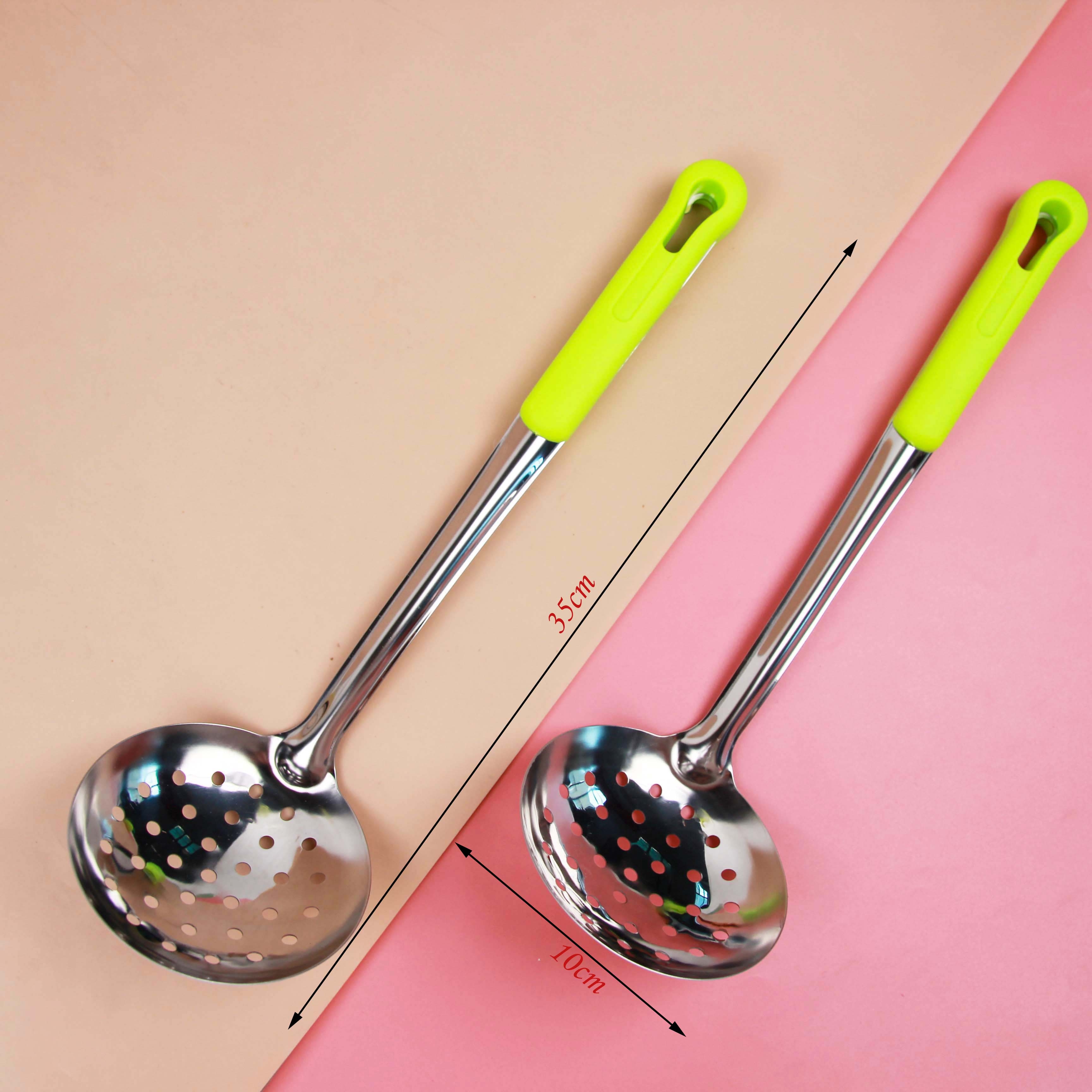 08 Green Handle Auspicious 10 Colander 4