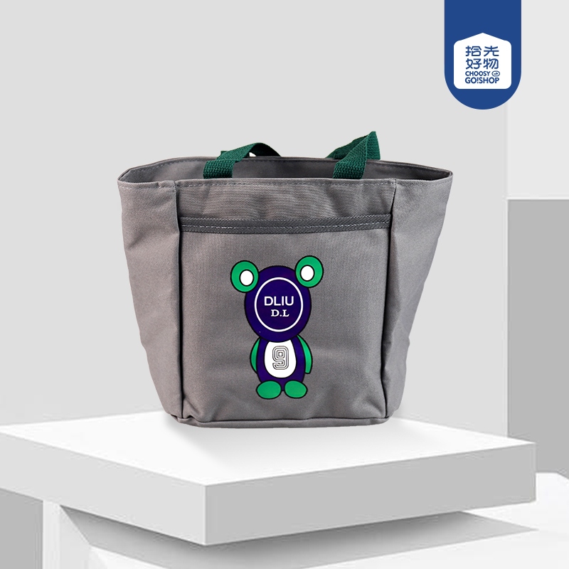 Y47 Pattern Bear Tote Bag