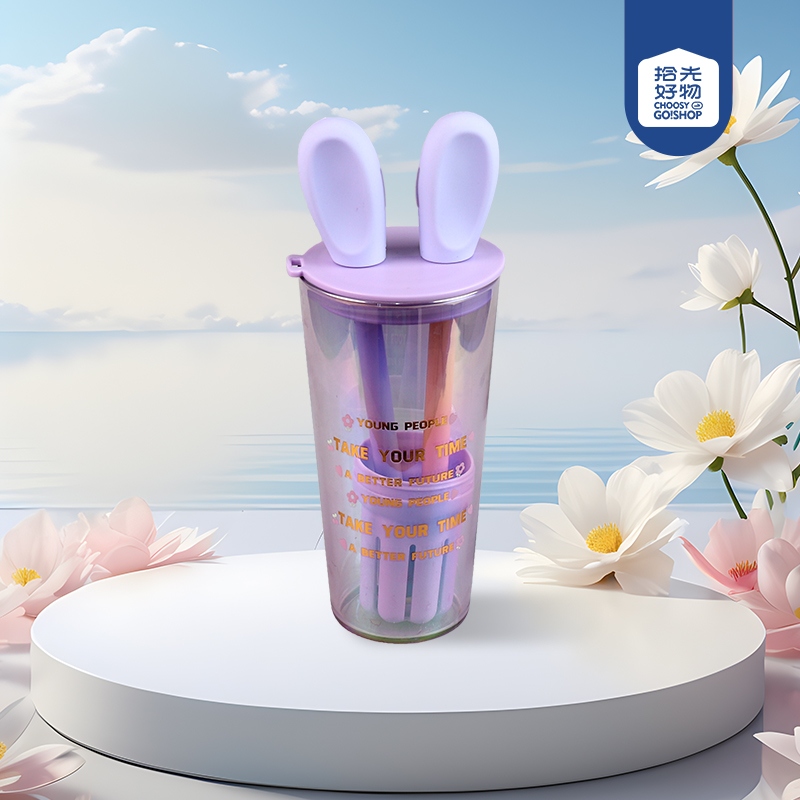 GP-4131-C Rabbit Ear Plated Letter Glass 2