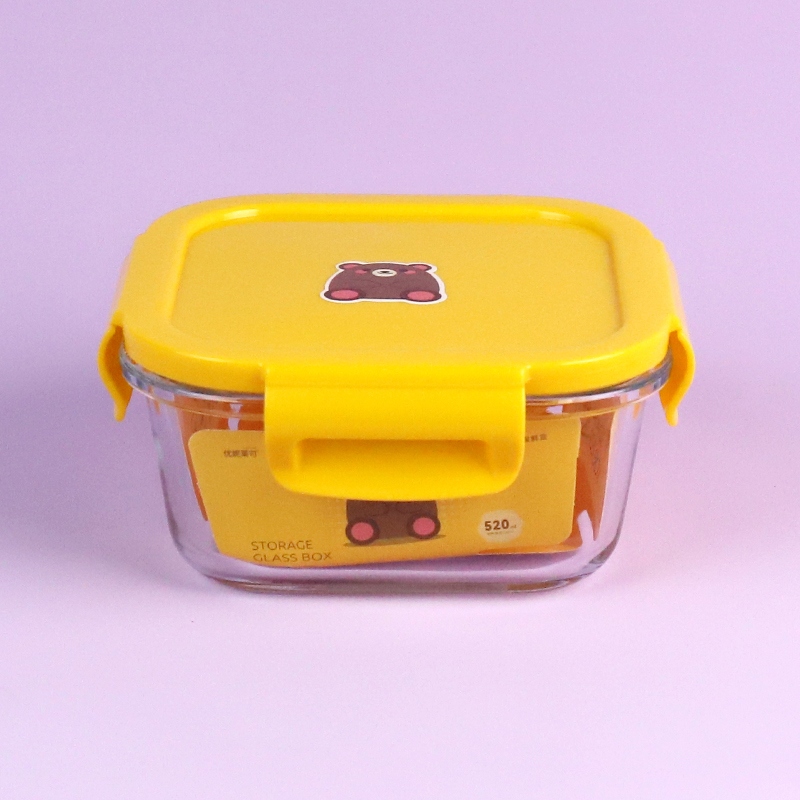 XB-1509-520ML Crisper de Vidrio Cuadrado 2