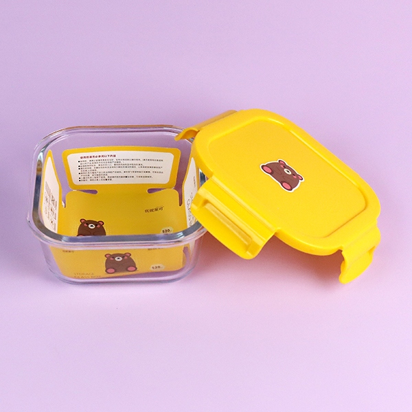 XB-1509-520ML Crisper de Vidrio Cuadrado 4