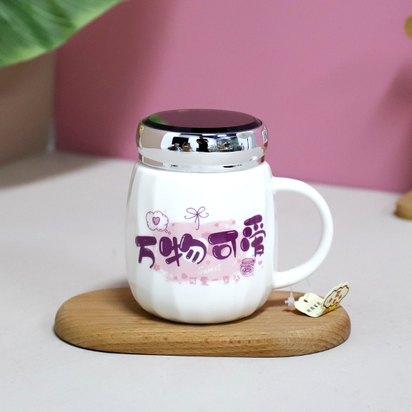XY0072 Pequeña Taza de Cerámica de Espejo Fresco 4