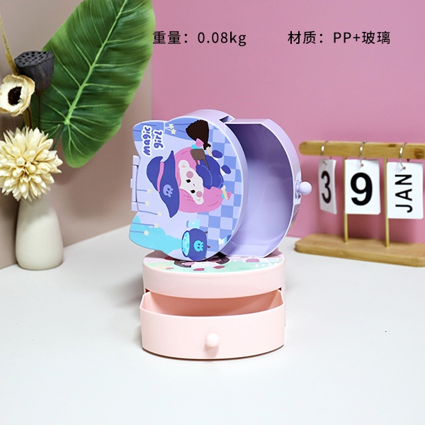 17615104 Sunshine Girl Pointy Ears Modeling Jewelry Caja de Maquillaje Espejo 3