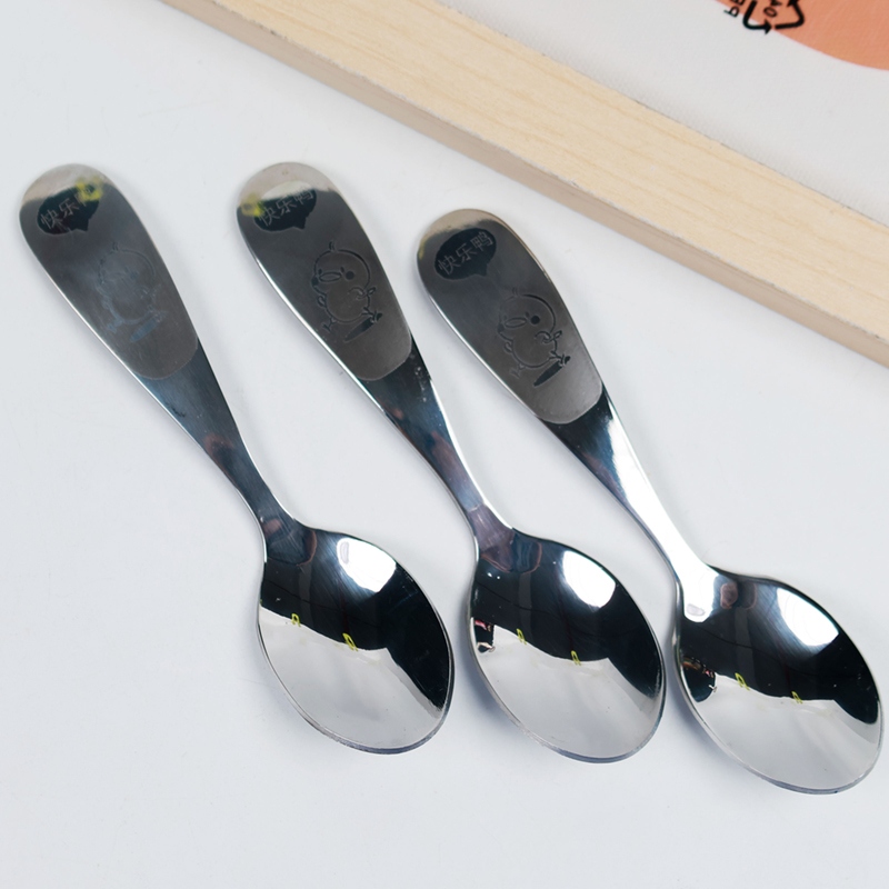 Pequeño Tamaño Happy Duck Almuerzo Caja Spoon 5