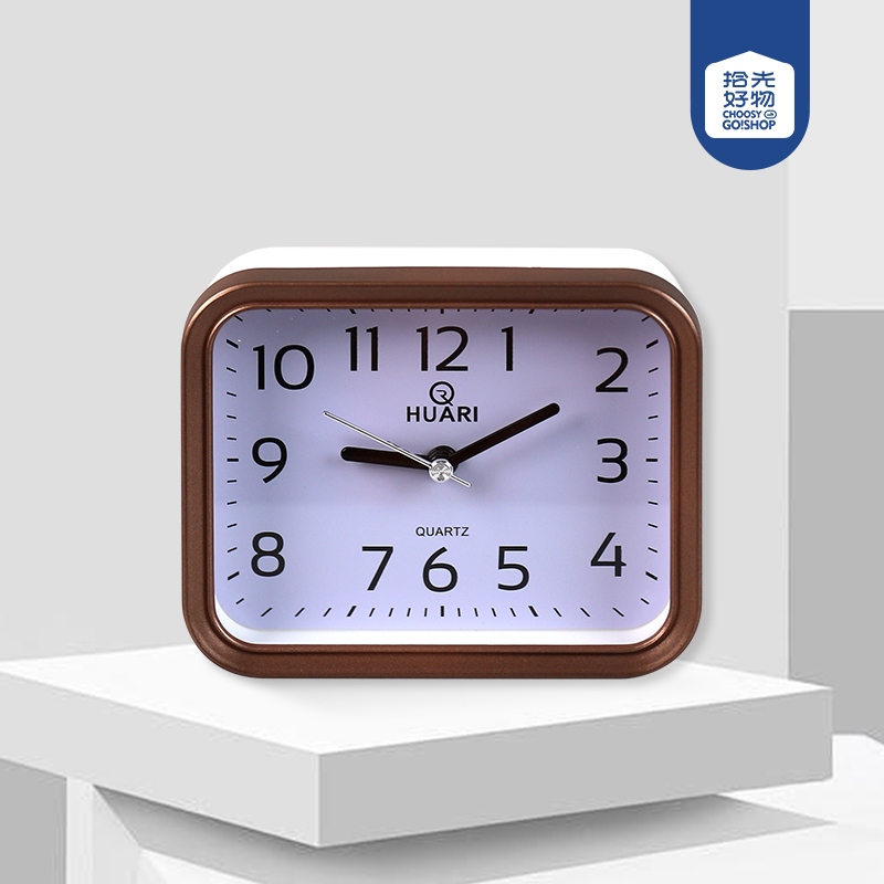 HR-8054A/8055 Reloj de Alarma de Movimiento de Segundo Salto Cuadrado (Color Mezclado)