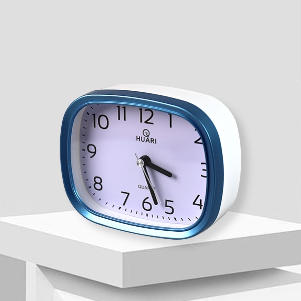 HR-8054A/8055 Reloj de Alarma de Movimiento de Segundo Salto Cuadrado (Color Mezclado) 5