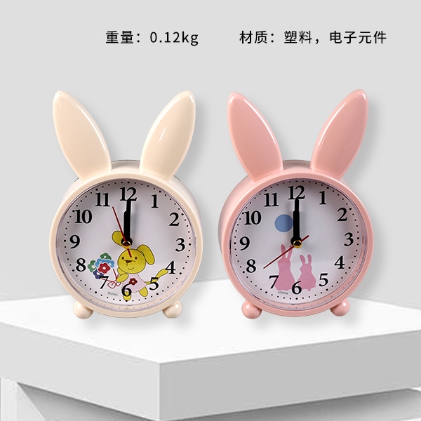 YX-SM064 Reloj de Alarma de Conejo (Color Mezclado) 3