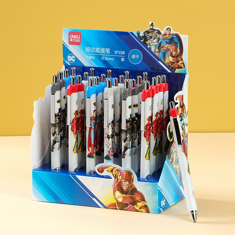 Deli SF108 Quick-dry Press Straight Liquid Pen (Single Sale)